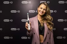 Anna Lewandowska, ambasadorka marki Oral-B, podczas premiery szczoteczki iO (fot. materiały prasowe)