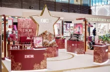 Pop-up Dior na lotnisku Changi w Singapurze z okazji Księżycowego Nowego Roku