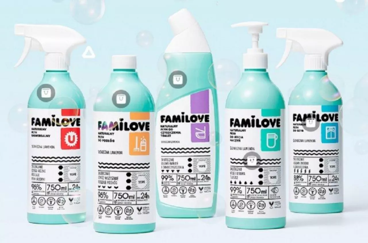 Seria Familove zyskała pięć nowych produktów przeznaczonych do mycia, czyszczenia i pielęgnacji domu