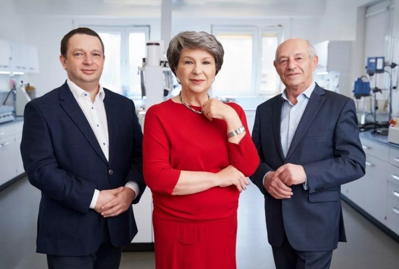 Grupa Dr Irena Eris jest firmą rodzinną. Od lewej: Paweł Orfinger, prezes Dr Irena Eris, Irena Eris oraz Henryk Orfinger - założyciele firmy