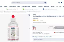 Biolythe, preparat biobójczy, którego opis na etykiecie zaskarżyło niemieckie stowarzyszenie zwalczania nieuczciwej konkurencji. Screenshot: dm.de