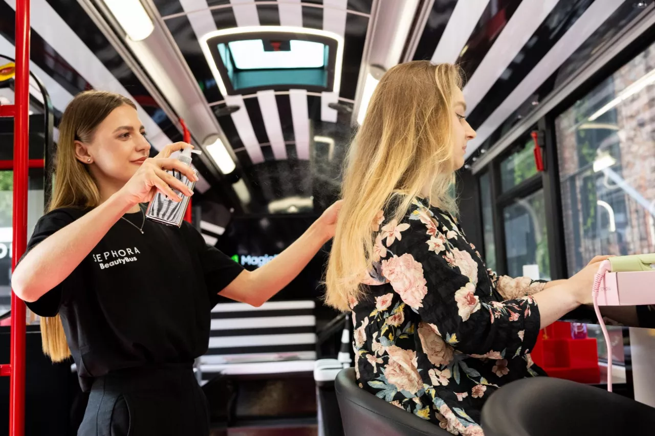 Event Sephora BeautyBus z okazji 25-lecia sieci perfumerii Sephora w Polsce