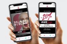 Pierwsza kampania Sephora Hiszpania na Tinderze w 2018 r.