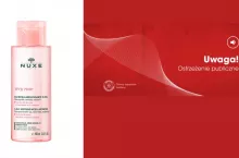 Nuxe Very Rose Eau Micellaire Apaisante 3w1 łagodząca woda micelarna do twarzy i okolic oczu. Określone partie produktu trafiły do systemu Safety Gate (RAPEX) i powinny być natychmiast wycofane z obrotu i z użytkowania