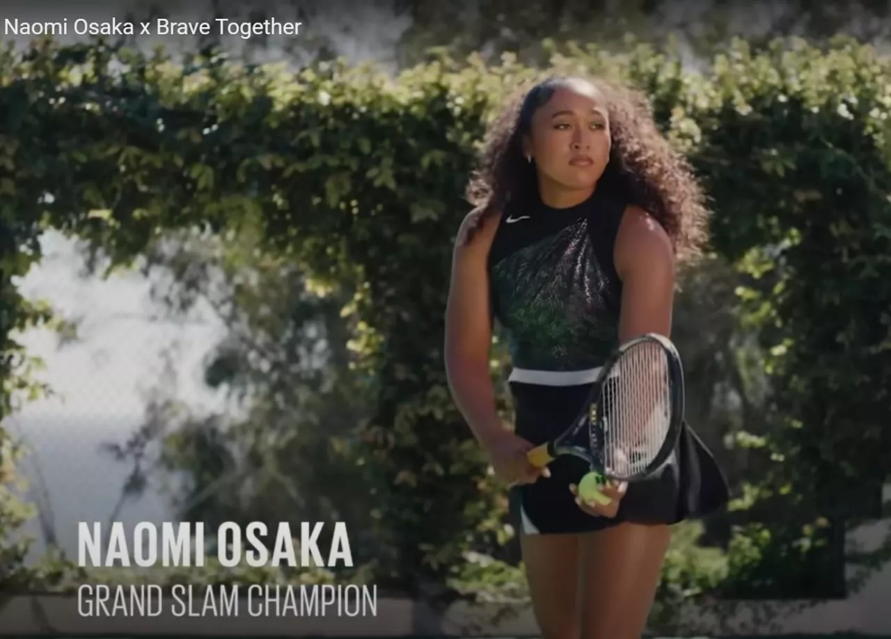 Naomi Osaka, kadr z kampanii Brave Together, prowadzonej przez Maybelline New York, wspierającej leczenie depresji