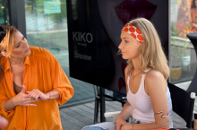 Marta Gąska i pokaz makijażu kosmetykami Kiko Milano
