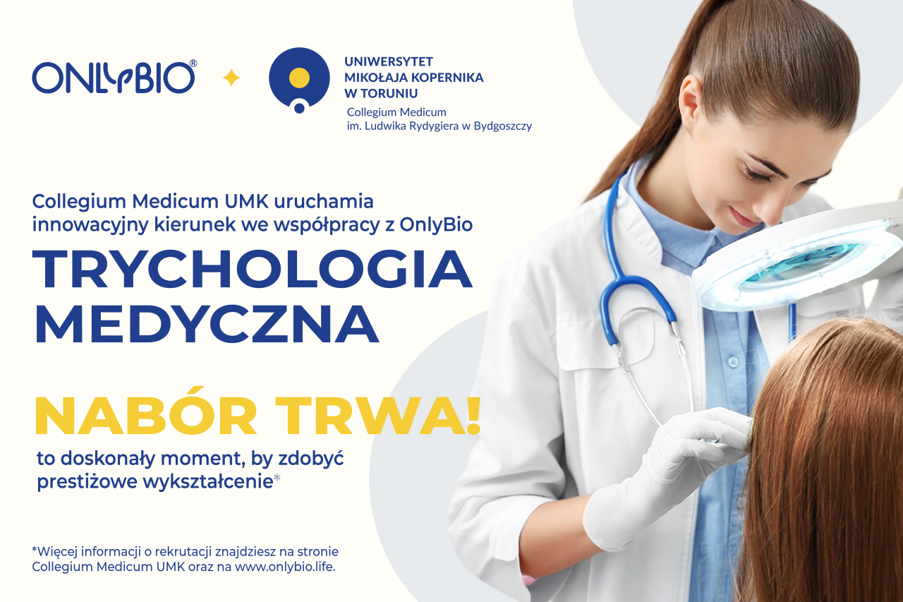 Collegium Medicum UMK uruchamia innowacyjny kierunek z zakresu trychologii medycznej we współpracy z OnlyBio