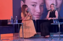 Katarzyna Mauduit (z prawej) oraz Anna Dec podczas Douglas Skincare Weeks 2025