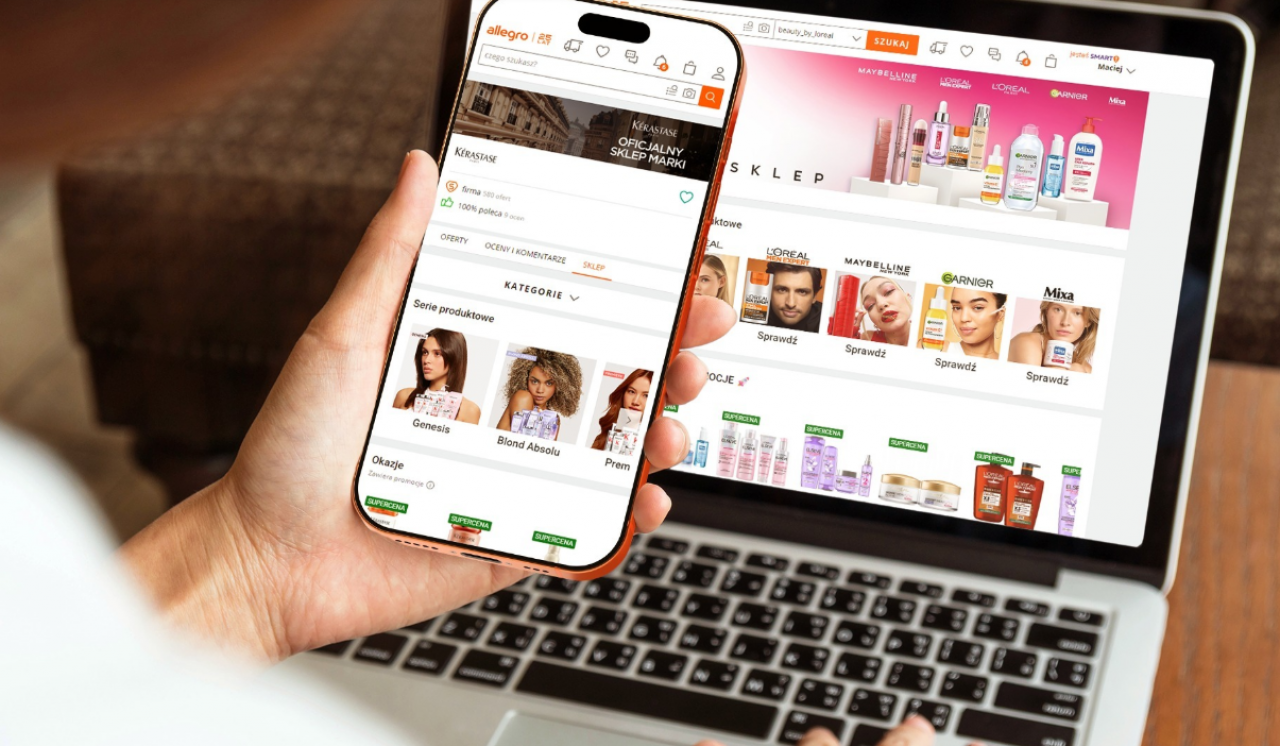 Wybrane marki z portfolio L‘Oréal Polska rozbudują swoje oficjalne sklepy na Allegro