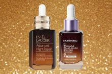 Po lewej serum Estée Lauder’s Advanced Night Repair (85 dolarów), po prawej MCo’s Miracle Anti-Aging Repair Serum (22 dolary).