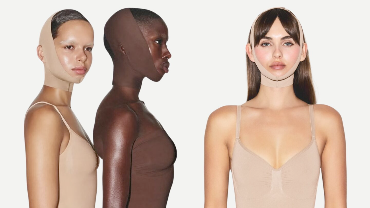 Skims zaszokowało niedawno świat wprowadzając do oferty maski modelujące twarz z kolagenem.