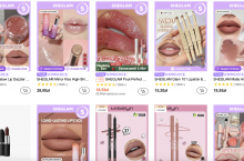 Shein oferuje znaczną liczbę produktów kosmetycznych.