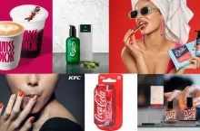 Przykłady kampanii i produktów powstałych we współpracy znanych marek kosmetycznych i spożywczych