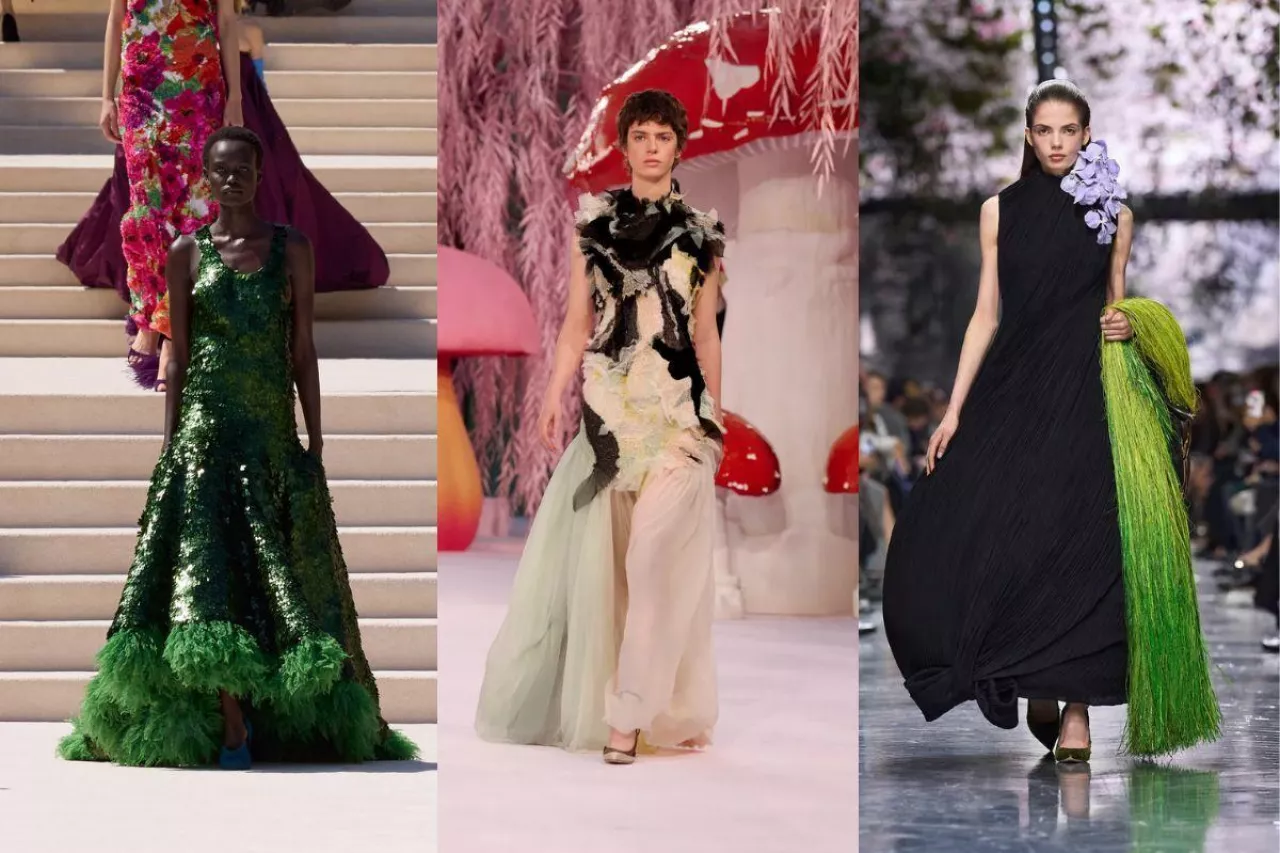 Od porcelanowej skóry po metaliczną zieleń. 7 trendów beauty z Couture Week 2026