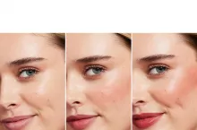 Erin w Sheer For It Blush Tint - odcień Cherry Cola, produkt e.l.f. Cosmetics -