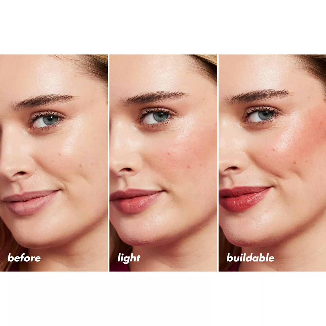 Erin w Sheer For It Blush Tint - odcień Cherry Cola, produkt e.l.f. Cosmetics -