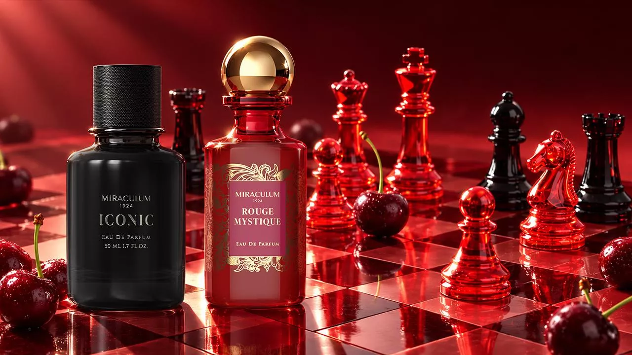 Zapach ma kolor. Dwa perfumeryjne światy dla niej i dla niego od Miraculum na półkach Hebe